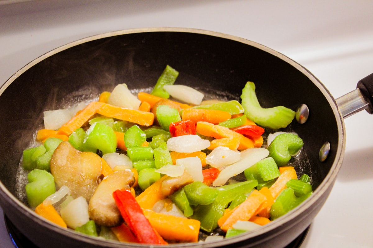 Healthy cooking methods demonstration